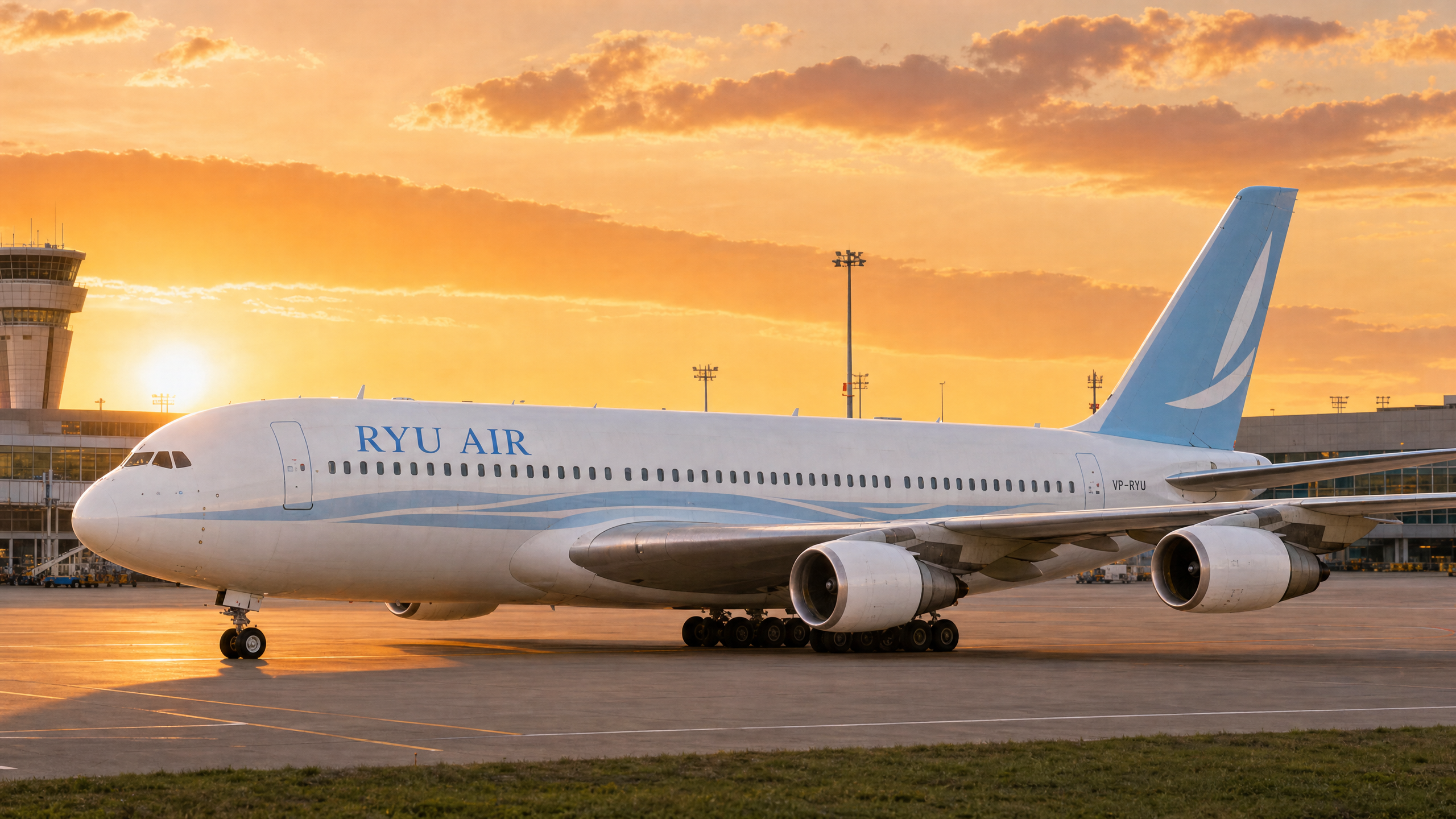 RYU AIR Airbus A380 — scene 1