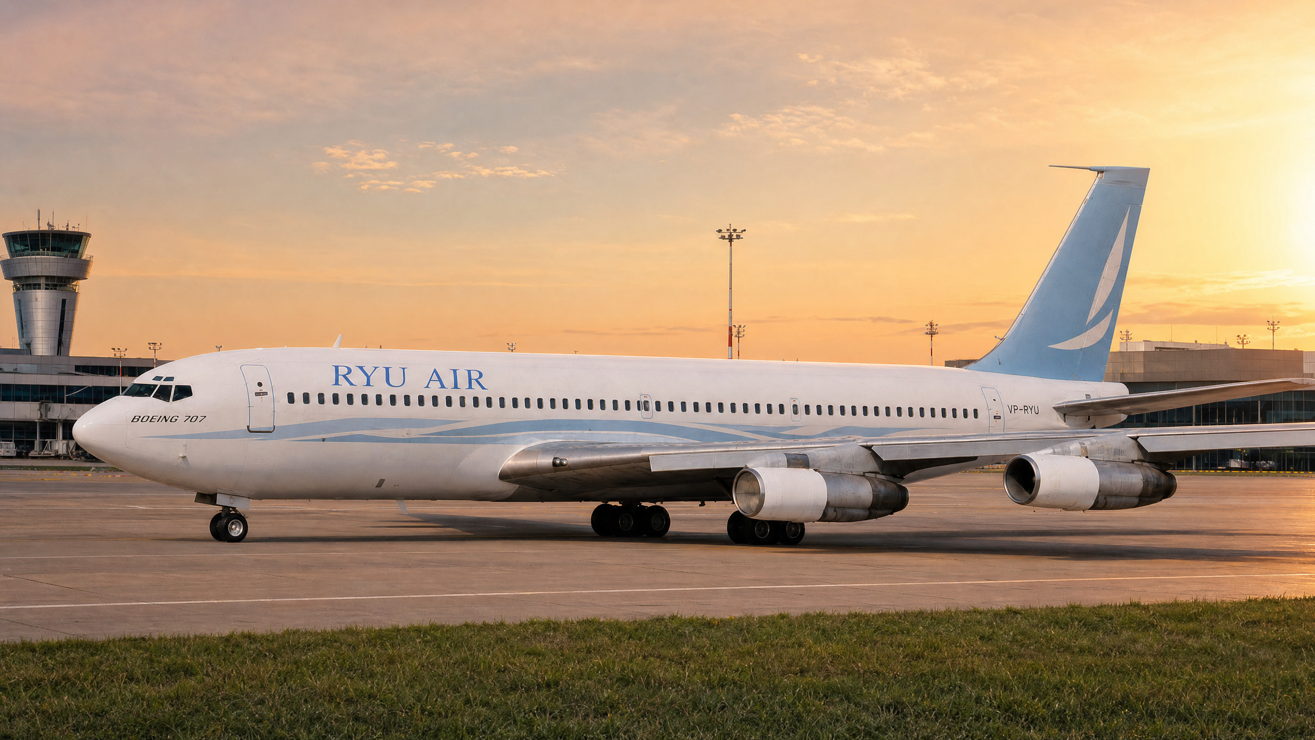 RYU AIR Boeing 707 — scene 1