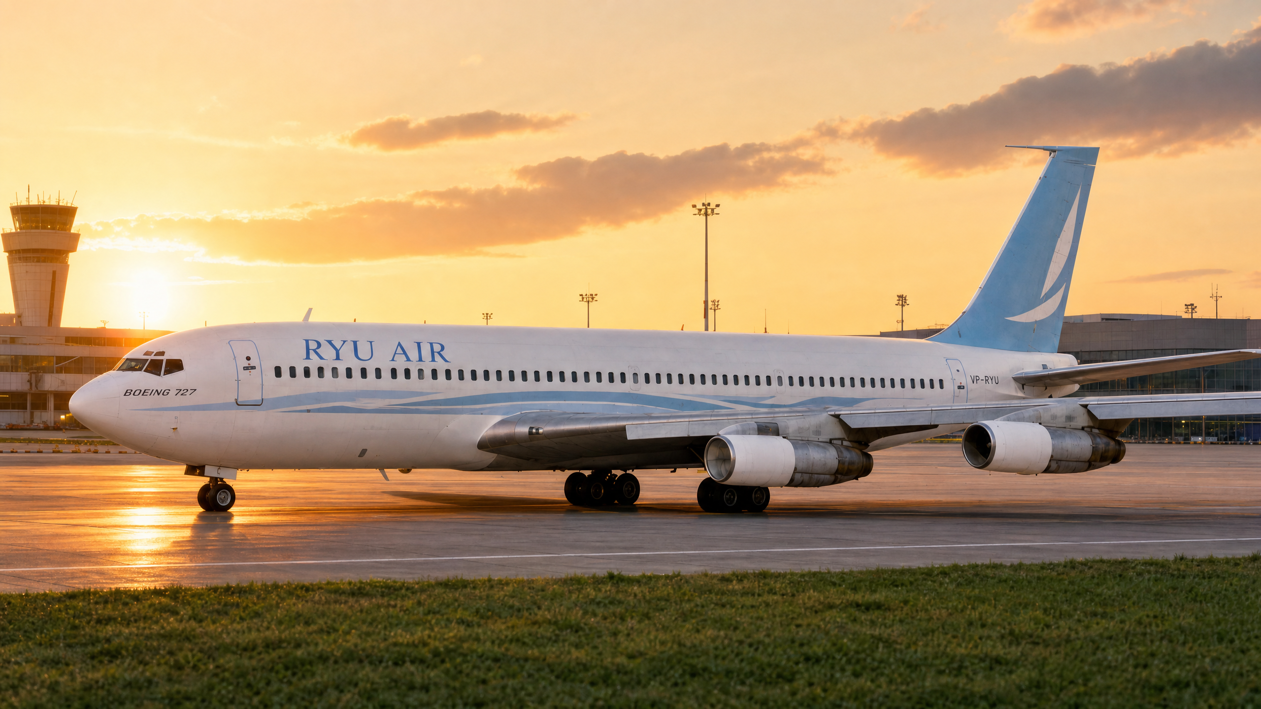 RYU AIR Boeing 727 — scene 1