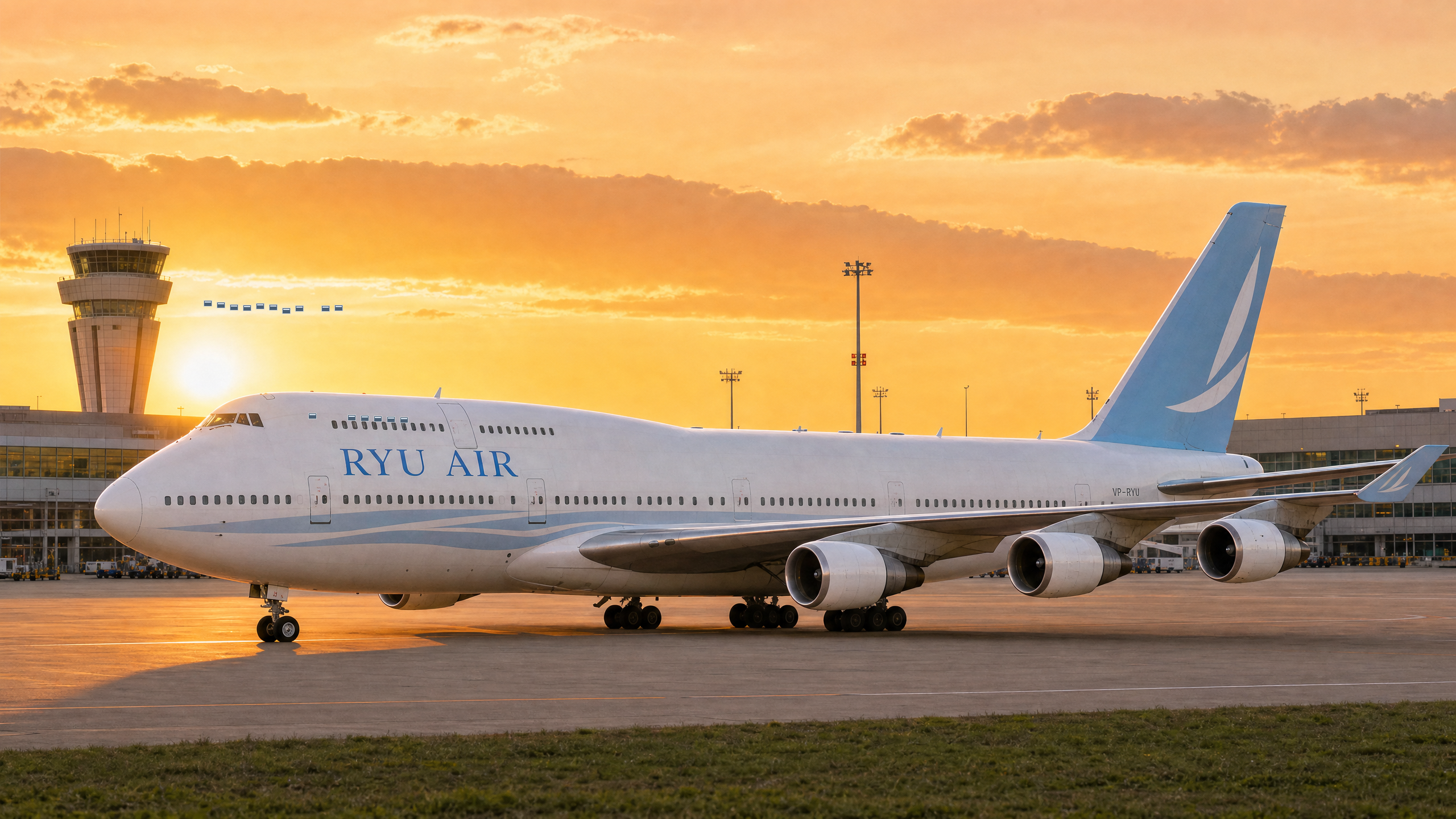 RYU AIR Boeing 747-400 — scene 1