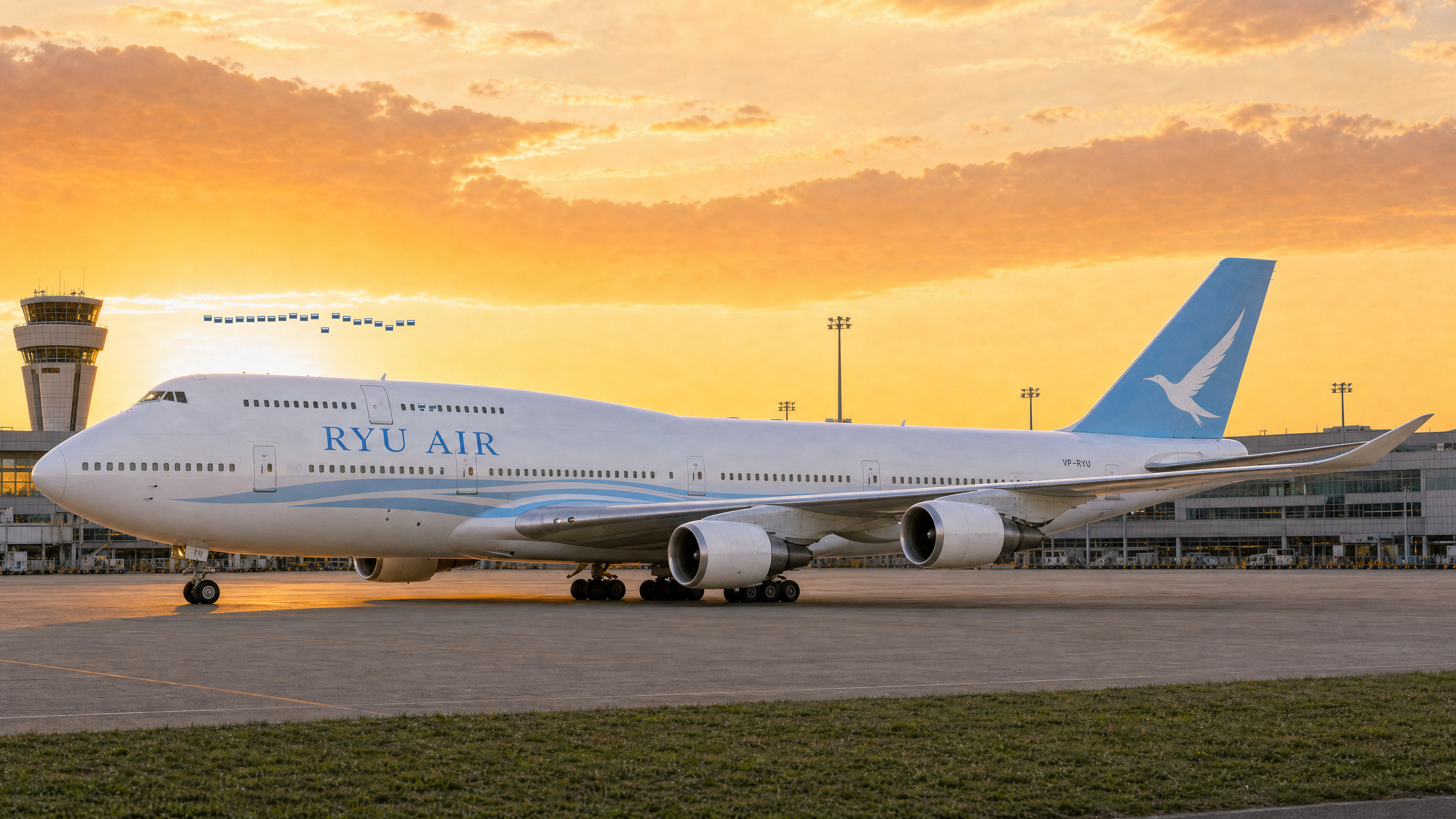 RYU AIR Boeing 747-8 — scene 1